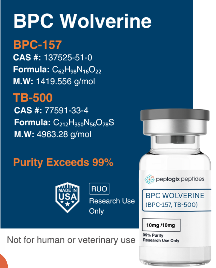 BPC Wolverine – 10mg / 10mg
